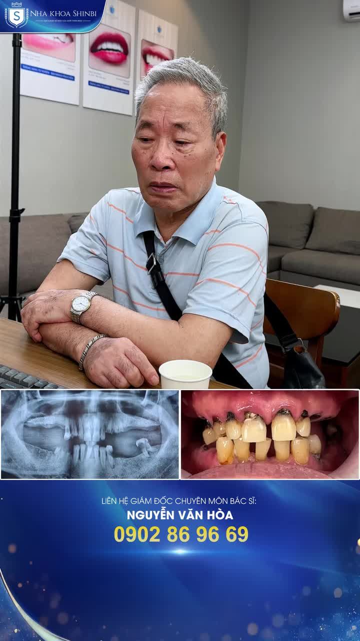 Cao huyết áp, gout nhẹ và mất răng – 3 nỗi lo khiến bác Hiệp ngại ăn, ngại cười.