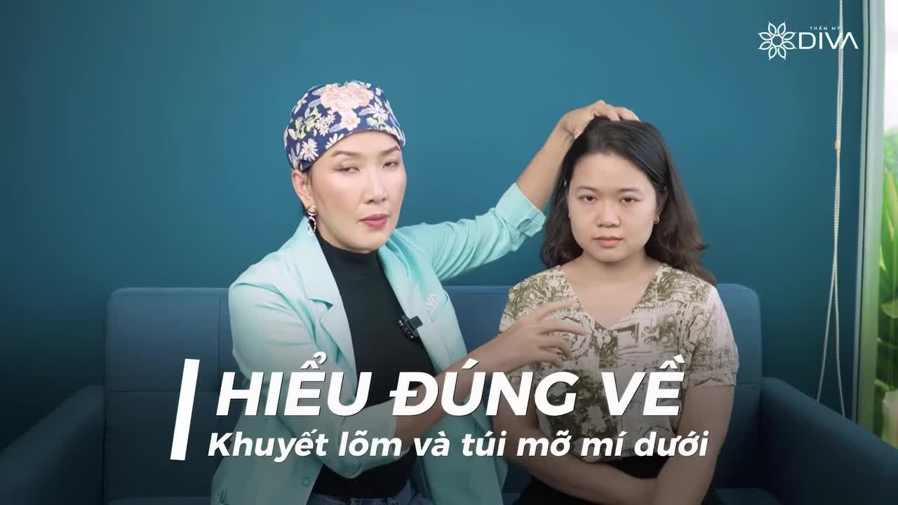 HIỂU ĐÚNG VỀ KHUYẾT LÕM VÀ TÚI MỠ MẮT DƯỚI - GIẢI PHÁP LÀ GÌ?