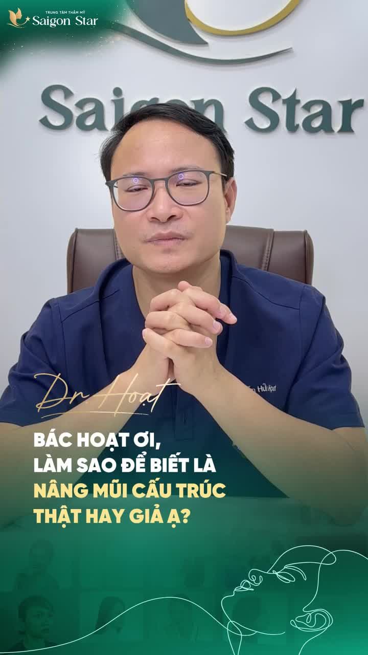 LÀM THẾ NÀO ĐỂ BIẾT ĐƯỢC LÀ NÂNG MŨI CẤU TRÚC THẬT HAY GIẢ???
