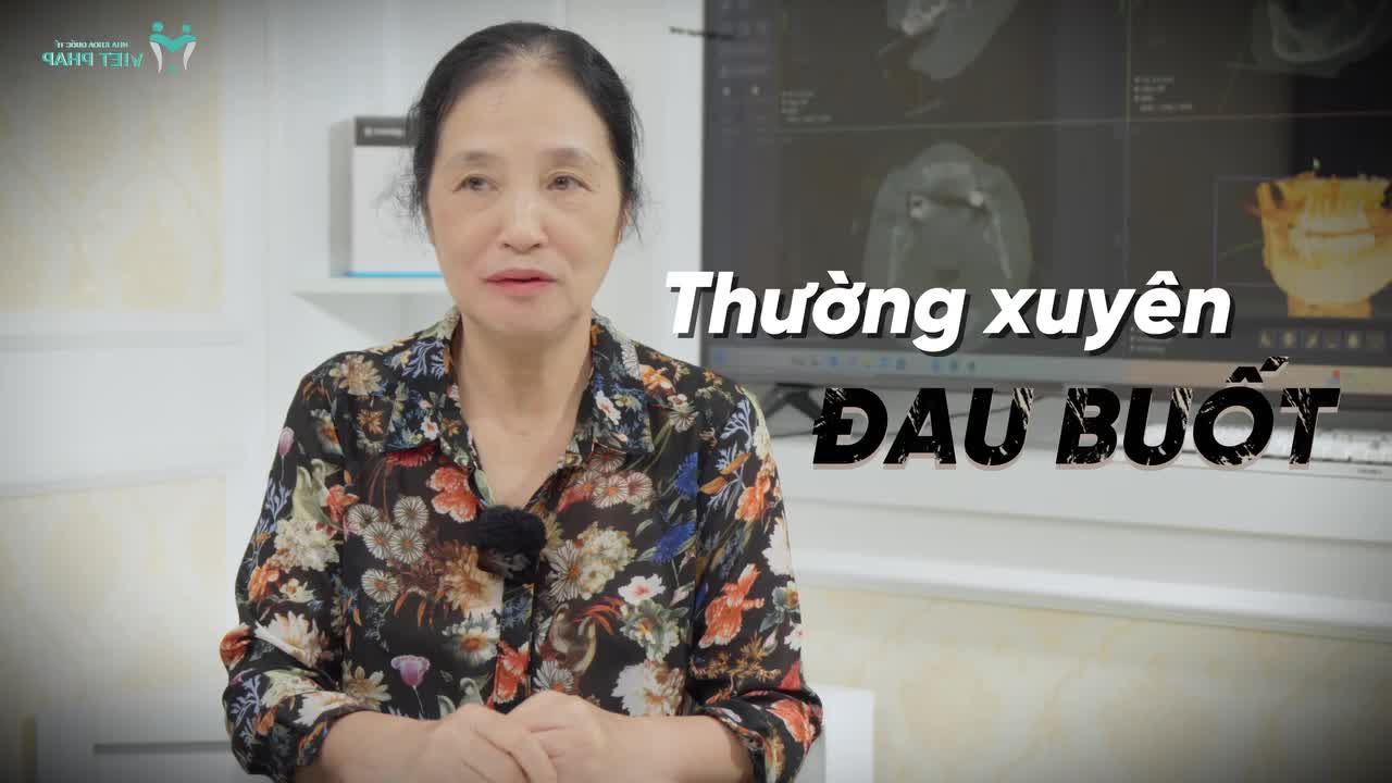 Cứu nguy hàm răng "Mất chức năng ăn nhai" cho khách hàng 69 tuổi