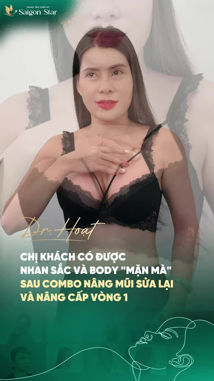 ĐẸP MẶN MÀ CÙNG COMBO NÂNG VÒNG 1 KHÔNG CHẠM + SỬA LẠI MŨI HỎNG TẠI BÁC SĨ HOẠT