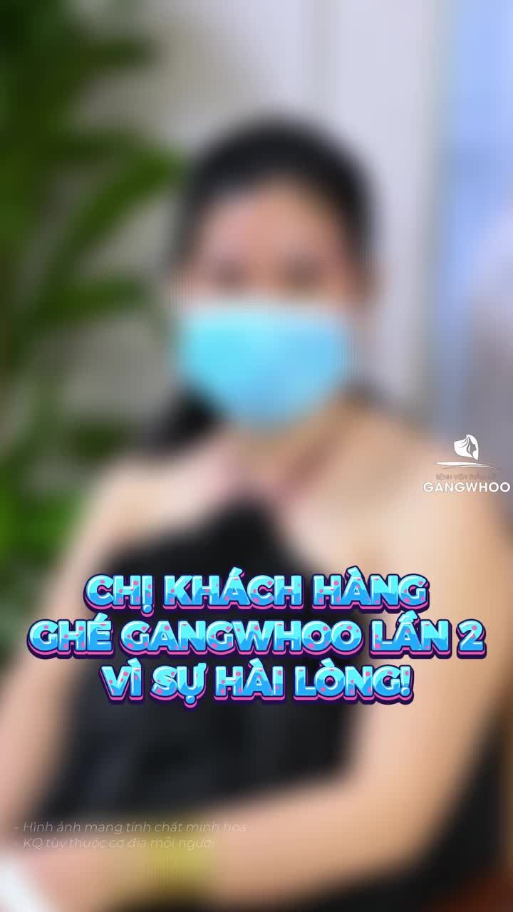 Xử lý da chùng qua đường chân mày – đẹp ngay sau khi thực hiện. Khách hàng dành tặng điểm 10 cho Gangwhoo vì kết quả tự nhiên và sự chăm sóc tận tình của đội ngũ tại bệnh viện.