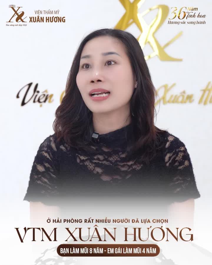 Màn “lột xác” đáng giá của chị Yến sau khi nâng mũi tại Viện Thẩm Mỹ Xuân Hương