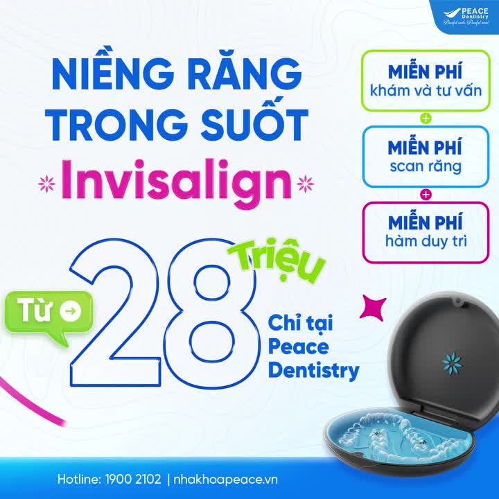30 suất Niềng răng Invisalign ưu đãi 30%