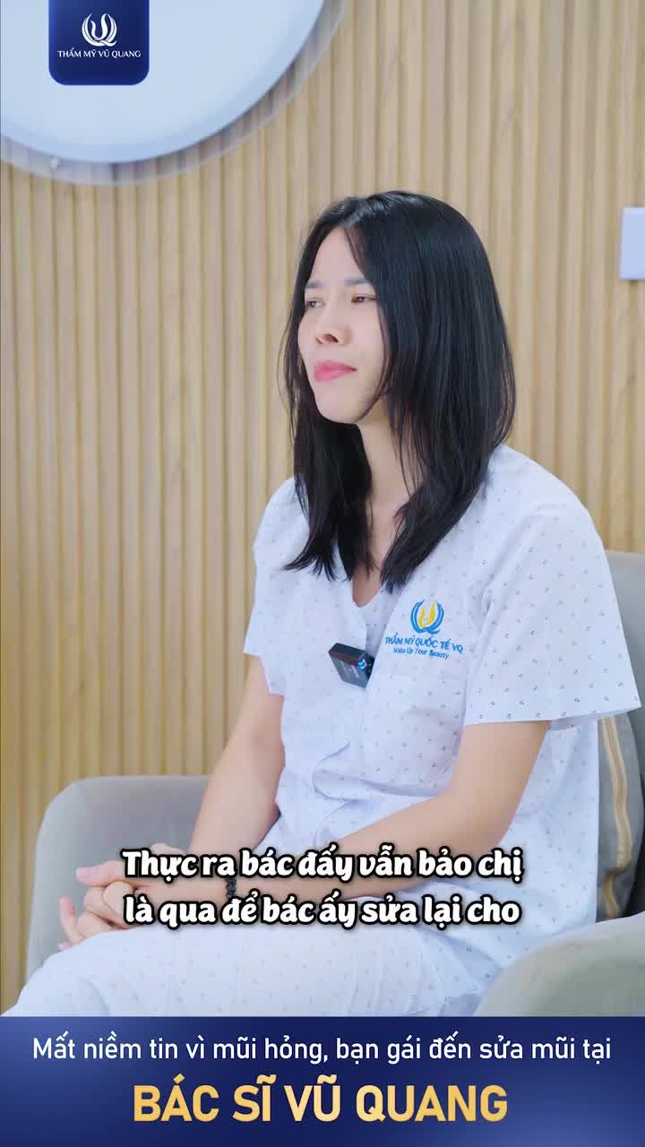 Tái tạo niềm tin sau sửa mũi hỏng tại Dr Vũ Quang