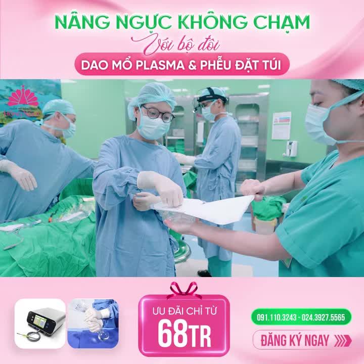 NÂNG NGỰ.C KHÔNG CHẠM với bộ đôi DAO MỔ PLASMA PHỄU ĐẶT TÚI