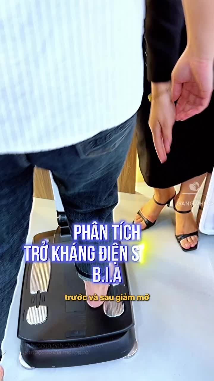 Tại Gangwhoo, mỗi khách hàng đều được đo chỉ số cơ thể bằng B.I.A để hiểu rõ tỉ lệ mỡ, cơ và nước trước và sau khi thực hiện giảm mỡ công nghệ Lipo Ultrasound