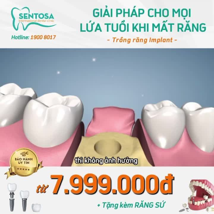 TRỒNG RĂNG IMPLANT: MẤT RĂNG Ở MỌI ĐỘ TUỔI KHÔNG CÒN LÀ VẤN ĐỀ