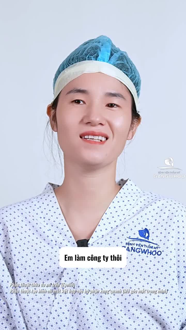 Khách hàng từng tự ti vì đôi mắt nhỏ, giờ đây đã rạng rỡ hơn.