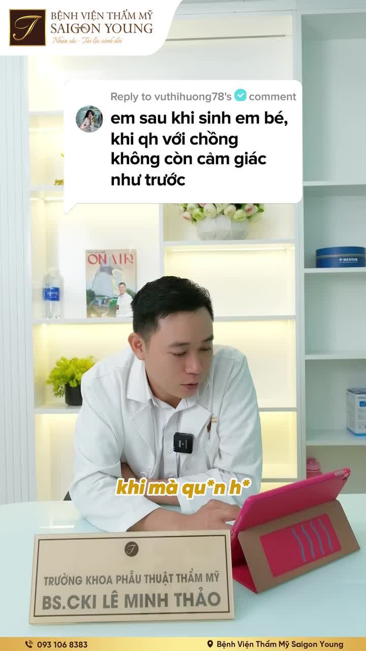 Sau sinh bị mất cảm giác khi quan he, phải làm sao để có lại được cảm giác trọn vẹn như trước?