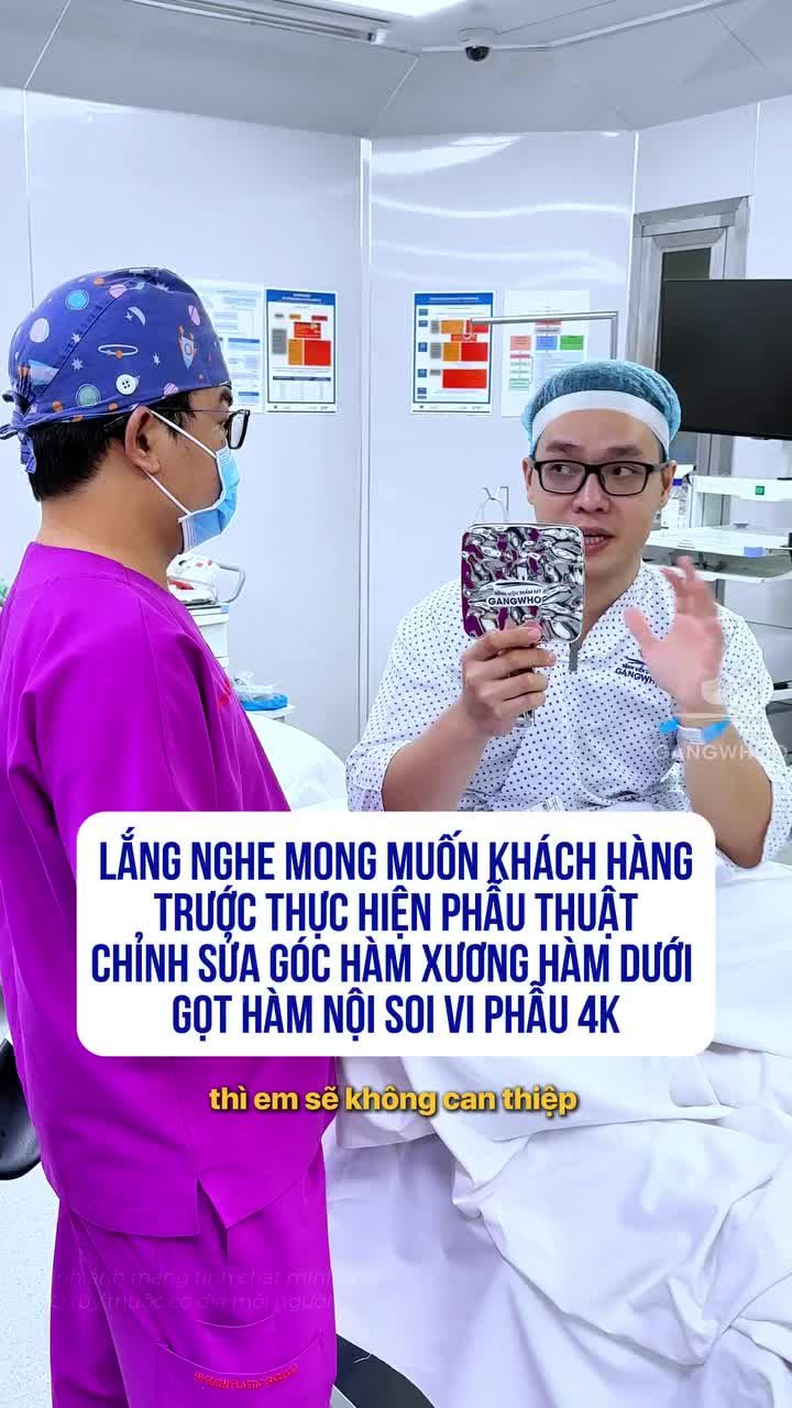 Bác sĩ phân tích từng đường nét, giải thích rõ ràng về cấu trúc góc hàm - để khách yên tâm