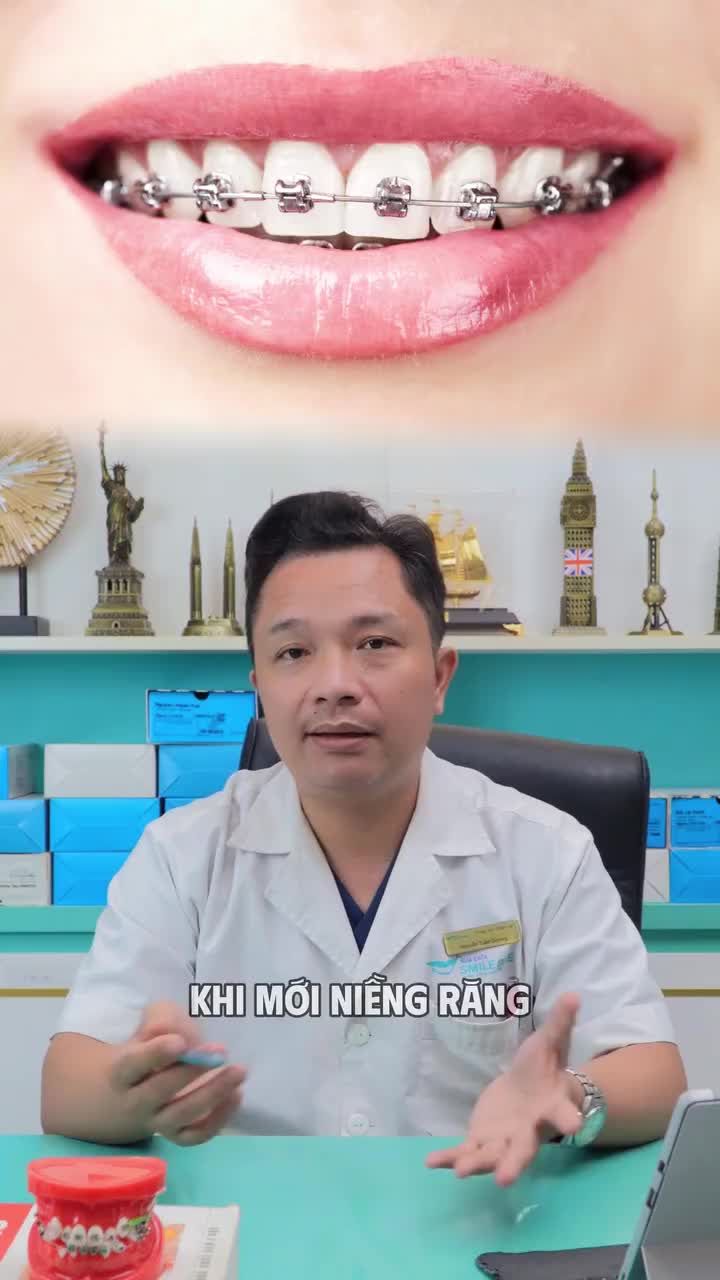 Hội đồng niềng sau khi đi siết răng luôn thấy căng tức, khó chịu và đau khó nhai.