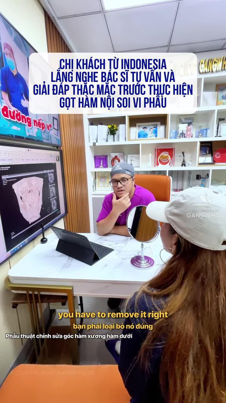 Gọt hàm nội soi vi phẫu DMKT: Phẫu thuật chỉnh sửa góc hàm xương hàm dưới