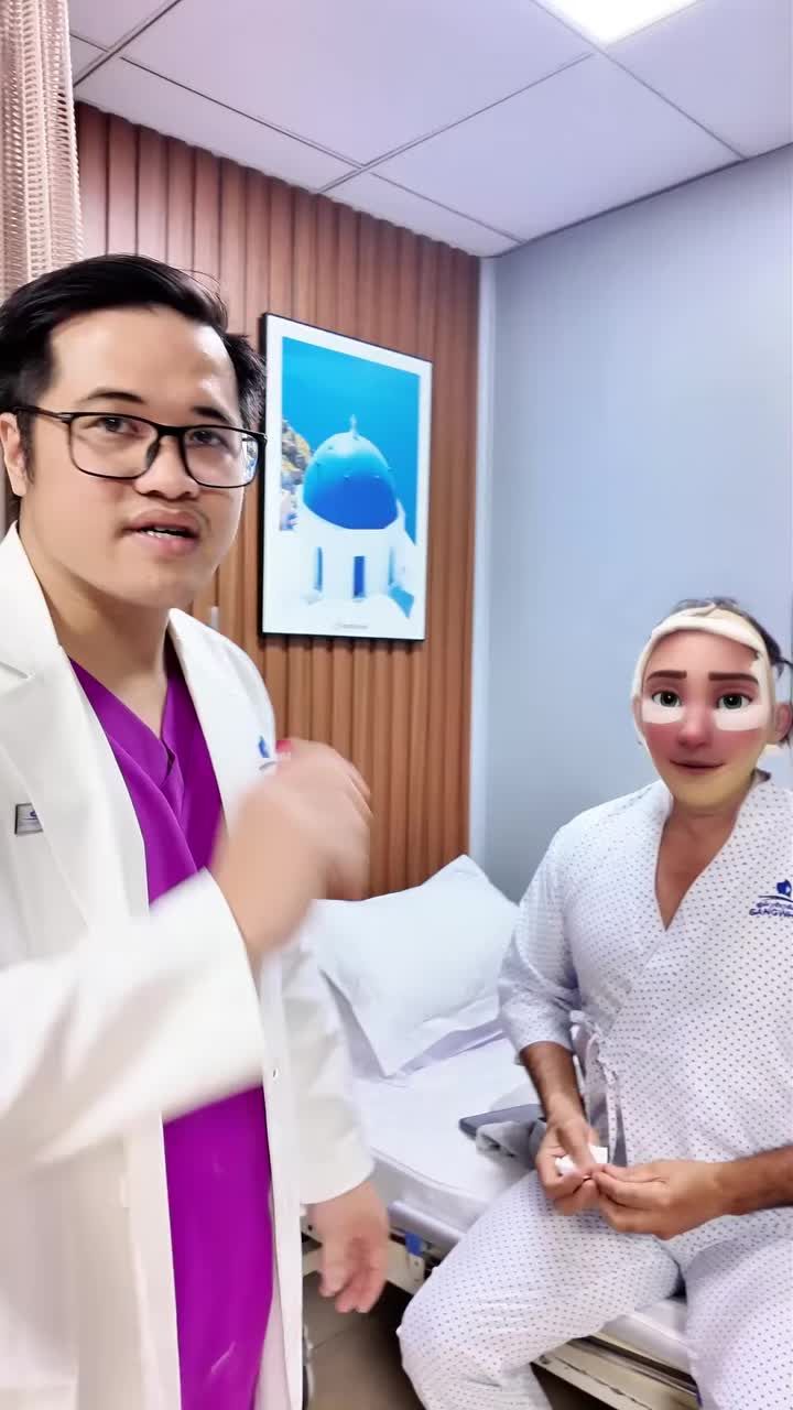 BÁC SĨ THĂM KHÁM ĐẦU NGÀY SAU PHẪU THUẬT CĂNG MẶT TOÀN PHẦN + SMAS NỘI SOI 4K: ANH KHÁCH HÀNG MỸ CẢM THẤY RẤT TỐT VÀ HÀI LÒNG