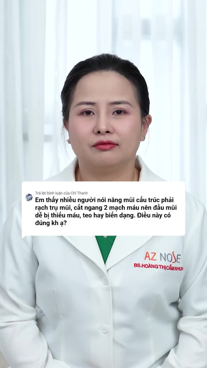 Nâng mũi cấu trúc có khiến mũi bị teo hay biến dạng?