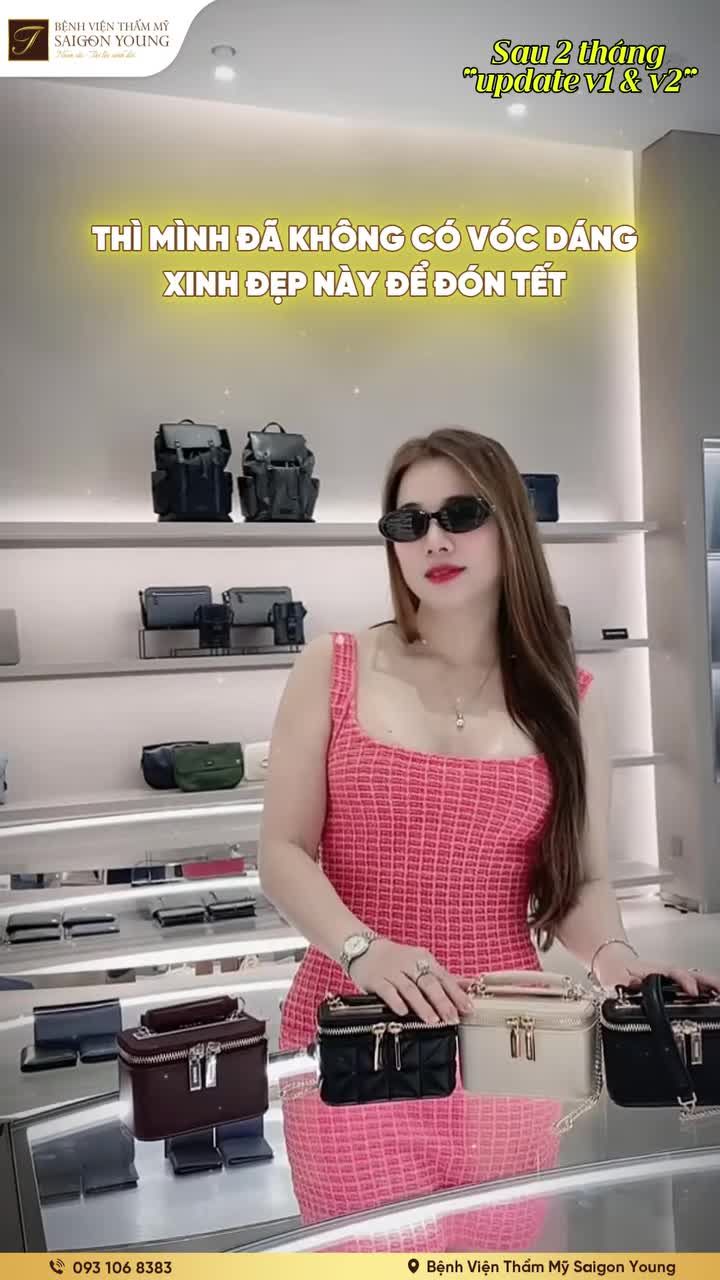 Chị Thanh Hương đã chuẩn bị cho vóc dáng của mình từ sớm, từ giờ đến khi Tết về chỉ việc tự tin tận hưởng