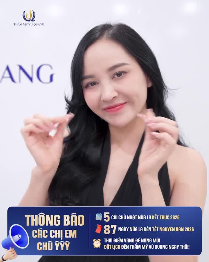 Chỉ còn 5 tuần nữa là kết thúc năm 2025. Nếu không nâng mũi bây giờ thì bao giờ chị em mới tự tin tỏa sáng cho dịp lễ cuối năm đây?