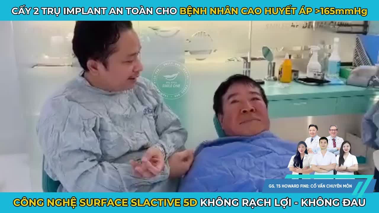Huyết áp cao, bệnh nền - Những vấn đề khiến các cô chú lớn tuổi e ngại đi trồng răng Implant.