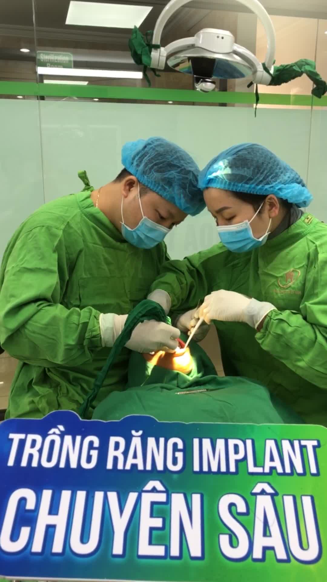 Ca cấy ghép chân răng nhân tạo implant để khôi phục lại vị trí mất răng 35; 36 cho khách hàng tại cơ sở Phổ Yên