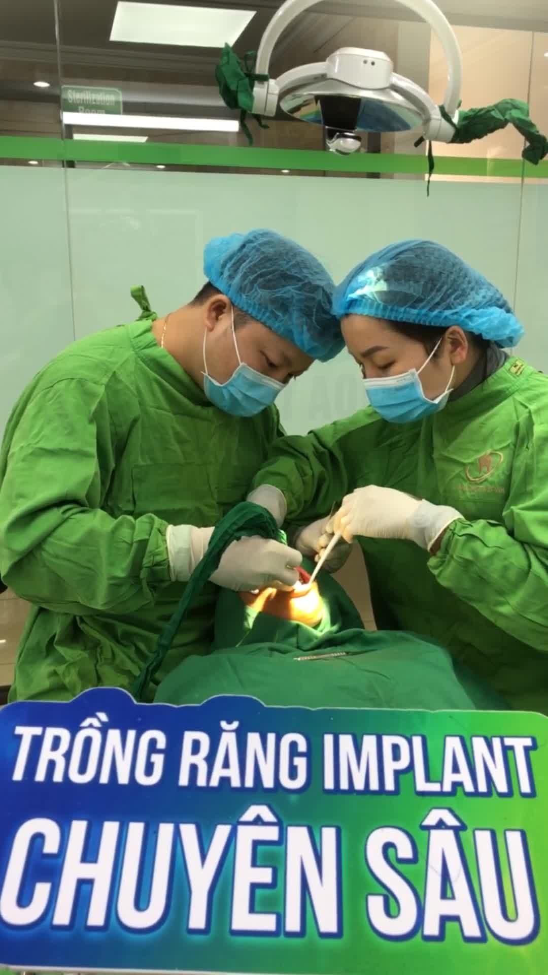 Ca cấy ghép chân răng nhân tạo implant để khôi phục lại vị trí mất răng 35; 36 cho khách hàng tại cơ sở Phổ Yên