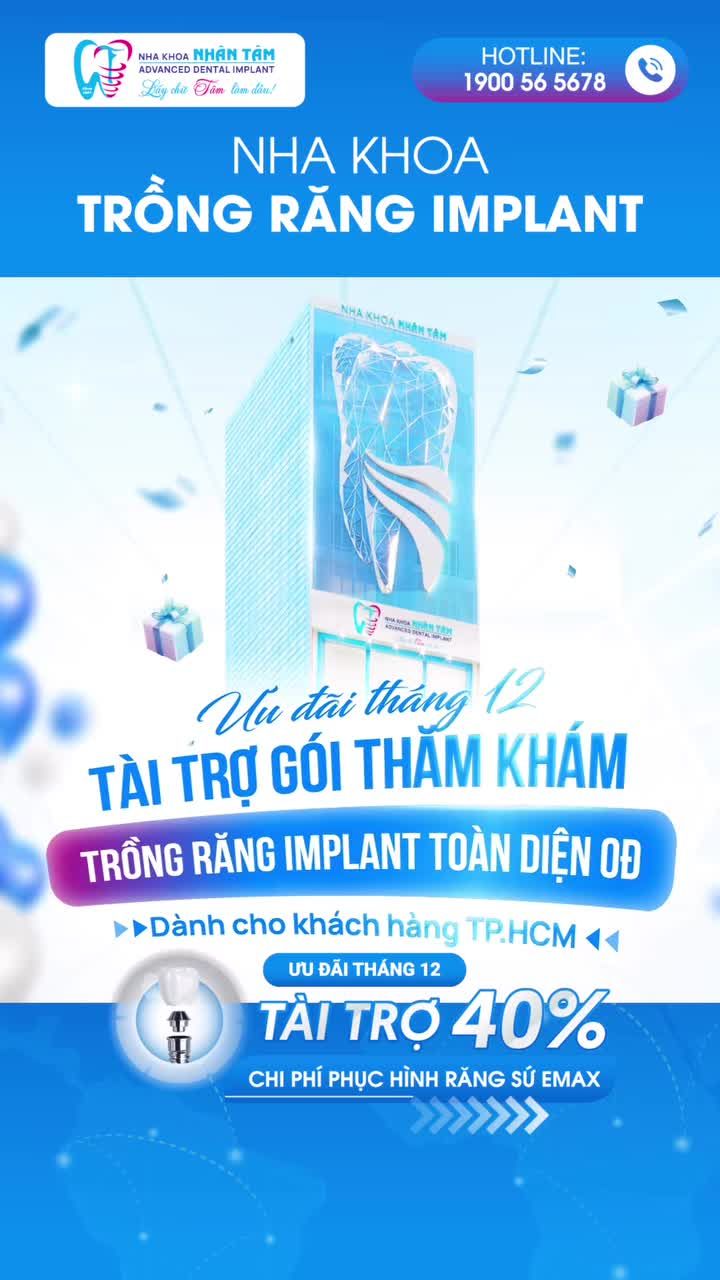 Trồng răng Implant ứng dụng công nghệ cao Nhẹ nhàng - Nhanh chóng - An toàn