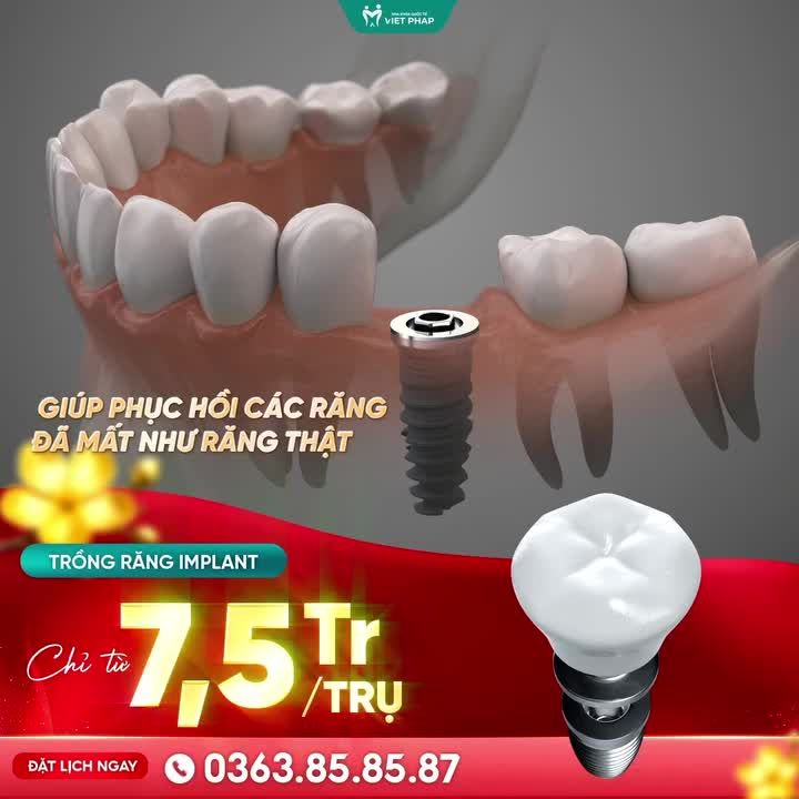 TRỒNG RĂNG IMPLANT TỨC THÌ - CÓ RĂNG ĂN NHAI KỊP TẾT