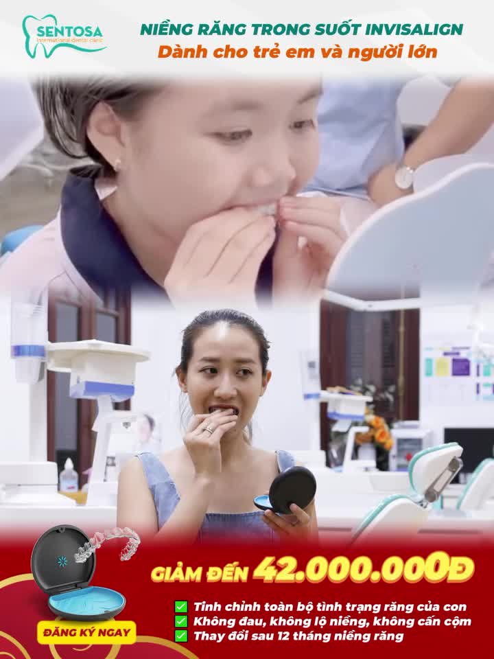 GIẢM ĐẾN 42.000.000Đ – NIỀNG RĂNG INVISALIGN CHO CẢ TRẺ EM NGƯỜI LỚN