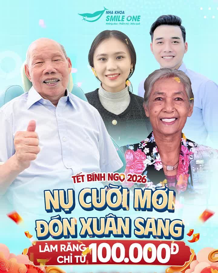 "Chốt đơn" làm răng chào 2026 với ĐẠI TIỆC SALE Đón nụ cười mới - Rước lộc đầu năm