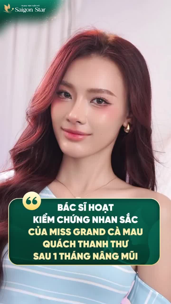 CÙNG BÁC SĨ HOẠT CHECK VAR NHAN SẮC CỦA NGƯỜI ĐẸP QUÁCH THANH THƯ SAU 1 THÁNG NÂNG MŨI!!!
