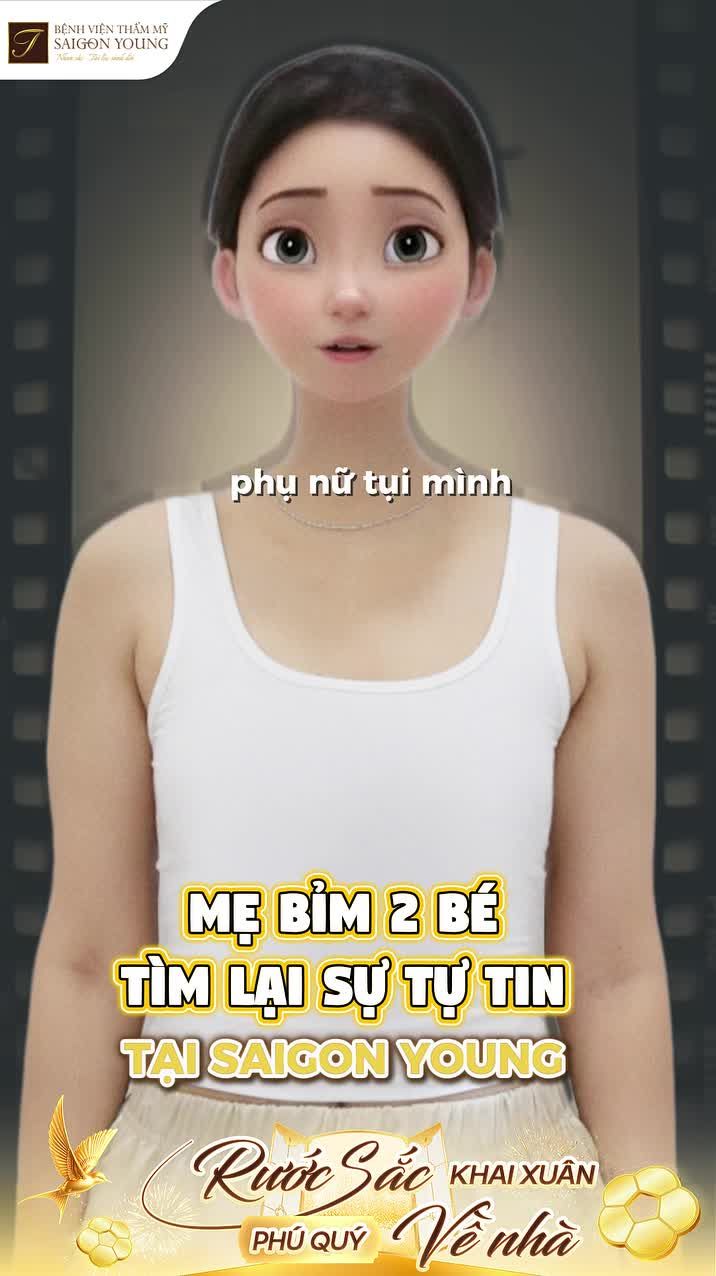 Vòng 1 mất thể tích và lỏng lẻo sau sinh em bé. Nhưng khi biết và chọn Saigon Young mọi thứ đã hoàn toàn thay đổi