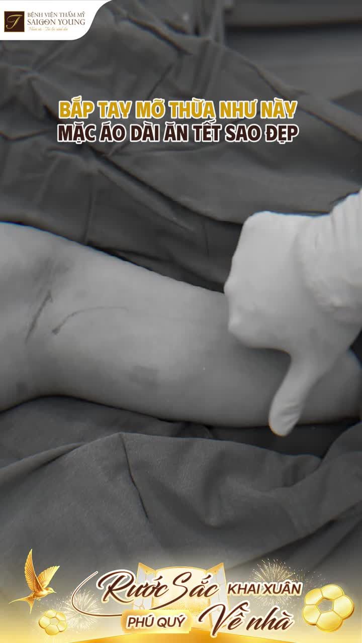 Bắp tay thon gọn tự tin với mọi dáng áo dài ngày Tết. Đặt lịch tư vấn cho vùng bắp tay thêm thanh mảnh INBOX NGAY SAIGON YOUNG