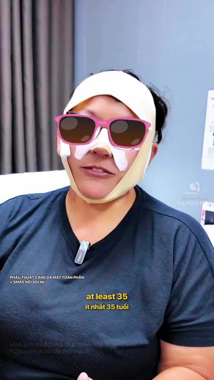 Khách hàng cảm thấy trẻ ra 15 năm sau khi căng da mặt toàn phần + Smas nội soi 4K