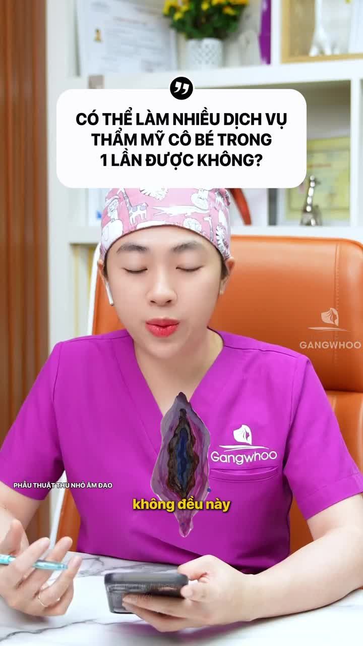 Có thể làm nhiều dịch vụ thẩm mỹ "bé sò" trong 1 lần được không?