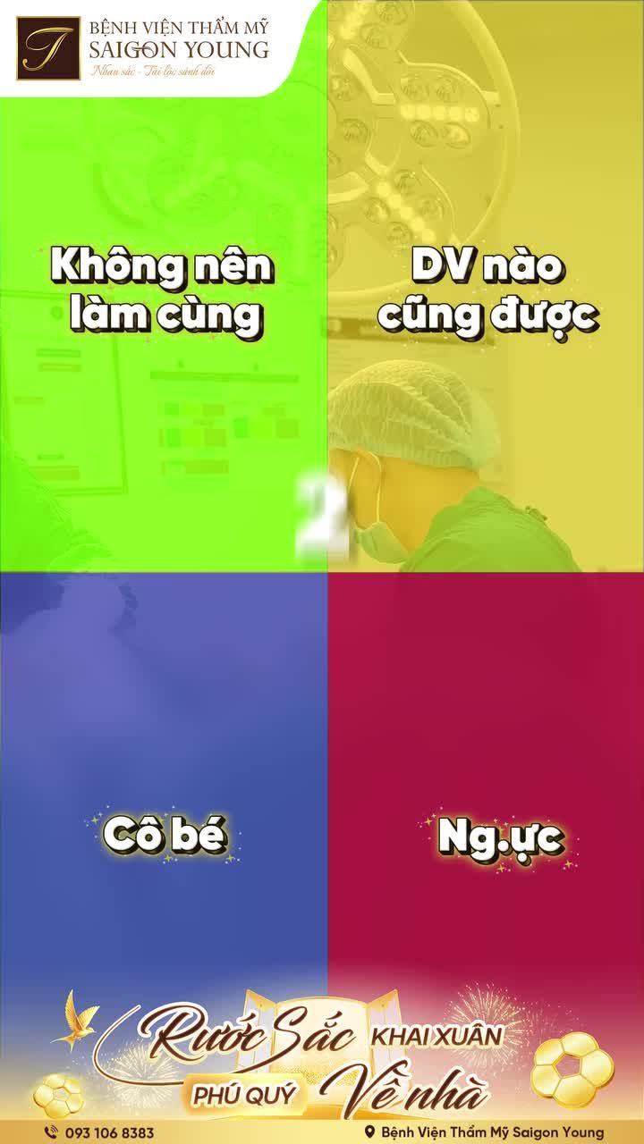 CÔ BÉ LÀM CÙNG VỚI VÒNG 1, THÌ DỊCH VỤ NÀO NÊN LÀM TRƯỚC?