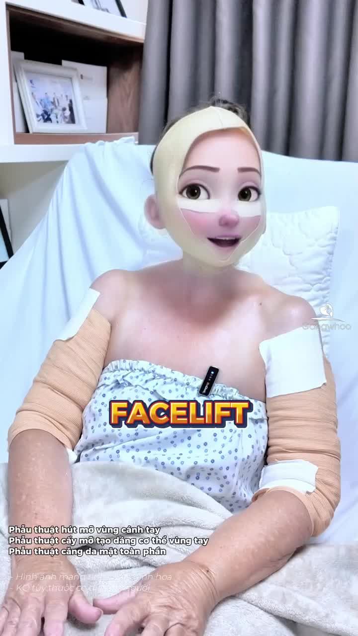 Khách Quốc tế Úc khỏe khoắn sau 1 ngày phẫu thuật combo dịch vụ cắt da tay, cấy mỡ bàn tay, căng da mặt.