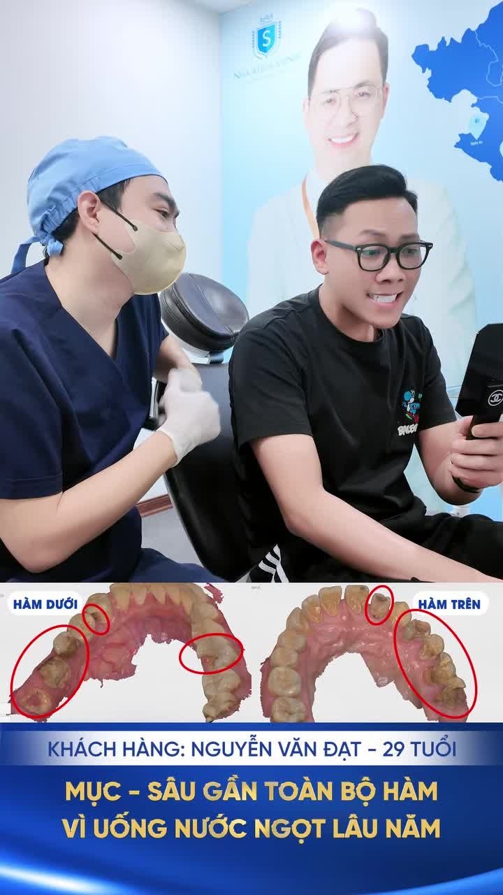 Sau khi bọc răng sứ, anh Đạt nói gì?