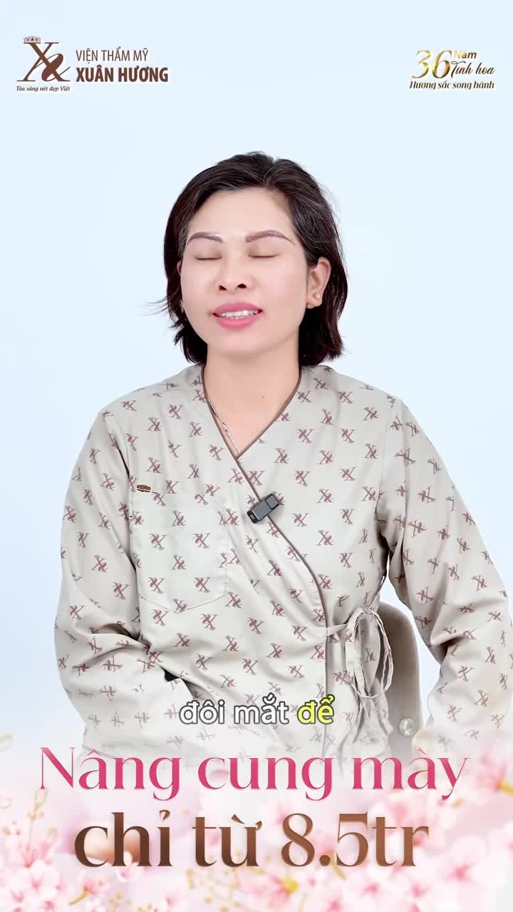 TRẺ RA 10 TUỔI CHỈ VỚI 45P NÂNG CUNG MÀY