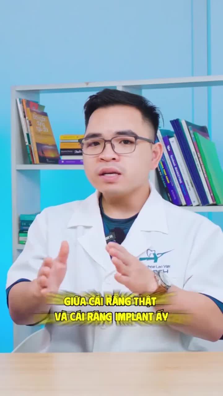 So sánh răng thật và răng implant