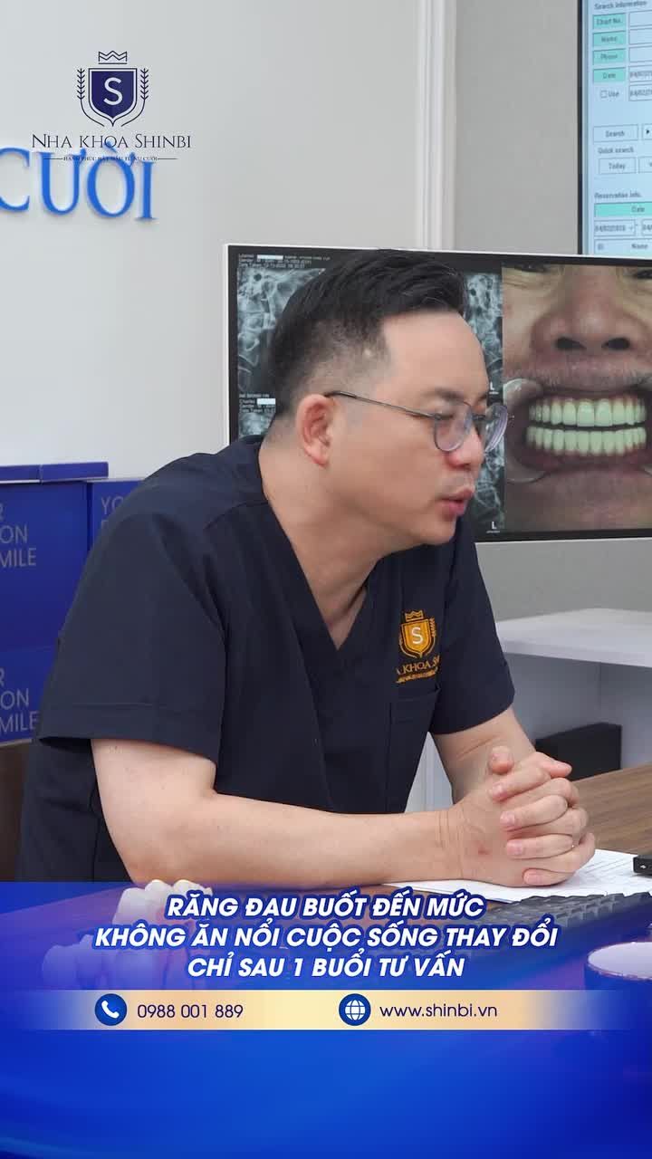 RĂNG ĐAU BUỐT ĐẾN MỨC KHÔNG ĂN NỔI - CUỘC SỐNG THAY ĐỔI CHỈ SAU 1 BUỔI TƯ VẤN