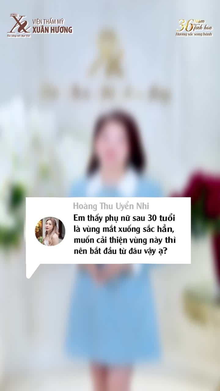 PHỤ NỮ TRÊN 30 TUỔI MUỐN CẢI THIỆN VÙNG MẮT THÌ NÊN BẮT ĐẦU TỪ ĐÂU?