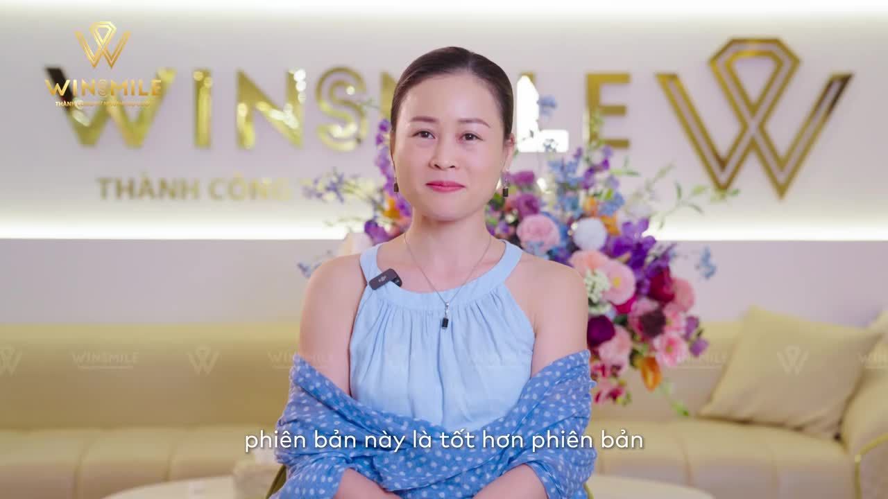 Chị Thùy Dương đã nhận ra điều ấy sau 5 năm đồng hành cùng nụ cười Win Smile thiết kế và tạo tác riêng cho chị.