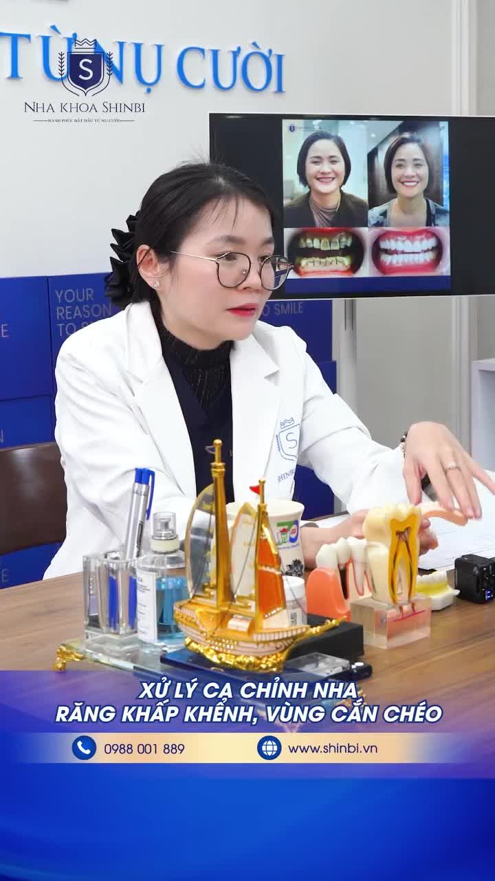 XỬ LÝ CA CHỈNH NHA: RĂNG KHẤP KHỂNH, VÙNG CẮN CHÉO