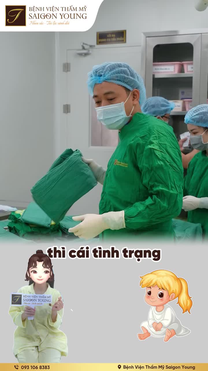 Trước tiểu phẫu, BS CKI. Lê Minh Thảo trực tiếp thăm khám và chia sẻ tình trạng cô bé sau sinh 2 con.