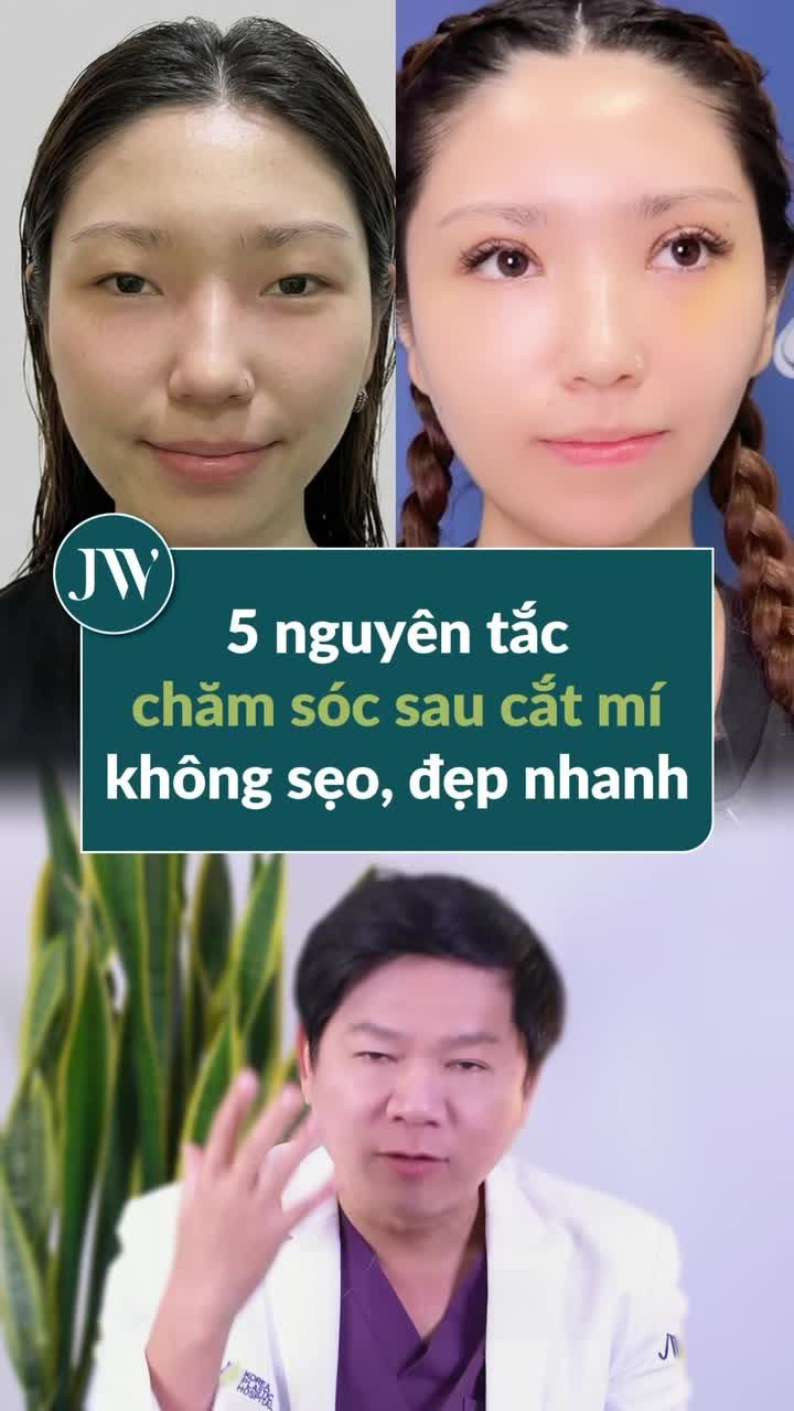 BÁC SĨ TÚ DUNG VÉN MÀN 5 TUYỆT CHIÊU CHĂM SÓC TẠI NHÀ SAU CẮT MẮT HÀN QUỐC