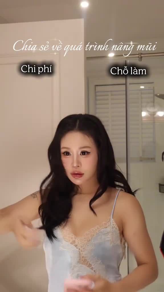 Review hành trình nâng mũi của Tiktoker Lờ Miu tại Thẩm mỹ Vũ Quang.