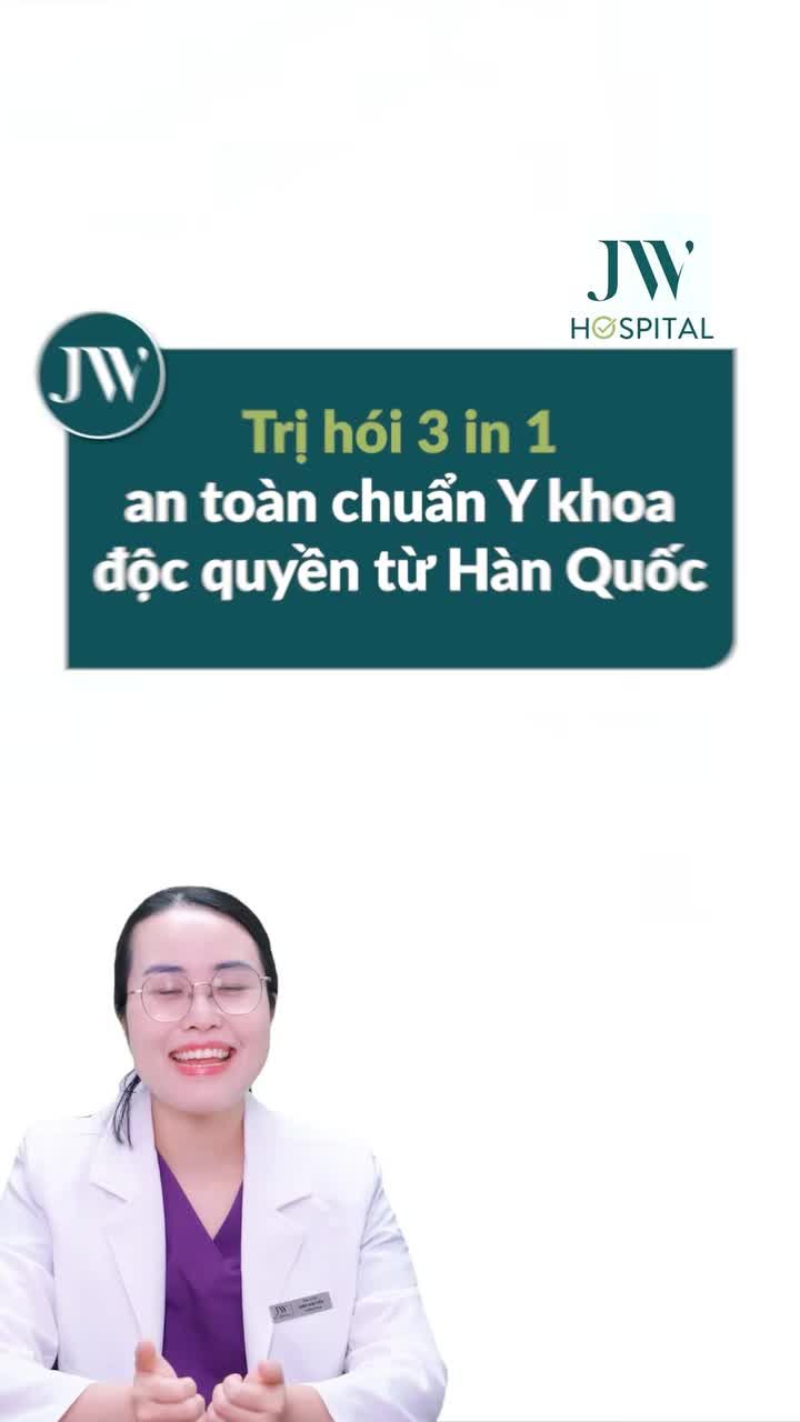 100% KHÁCH U40 - U80 MỌC TÓC VỚI COMBO TRỊ HÓI 3 IN 1 AN TOÀN CHUẨN Y KHOA TẠI JW