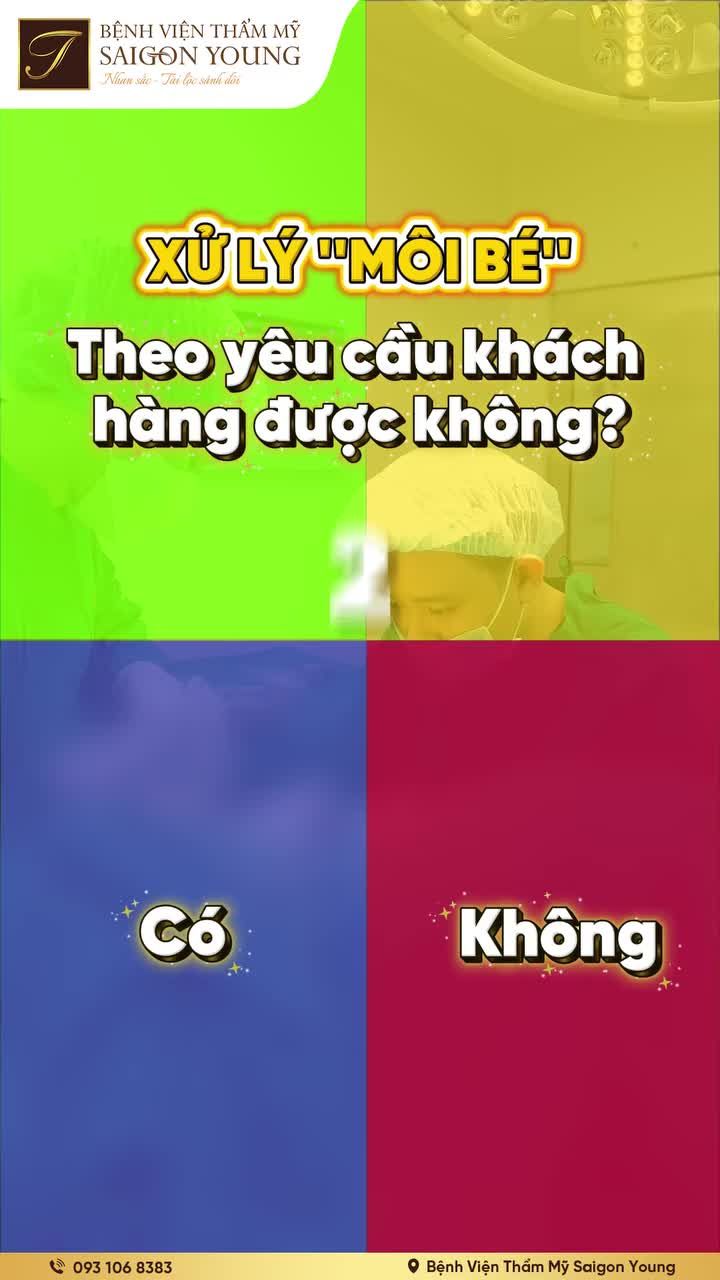 Môi bé xử lý theo yêu cầu khách hàng được không?