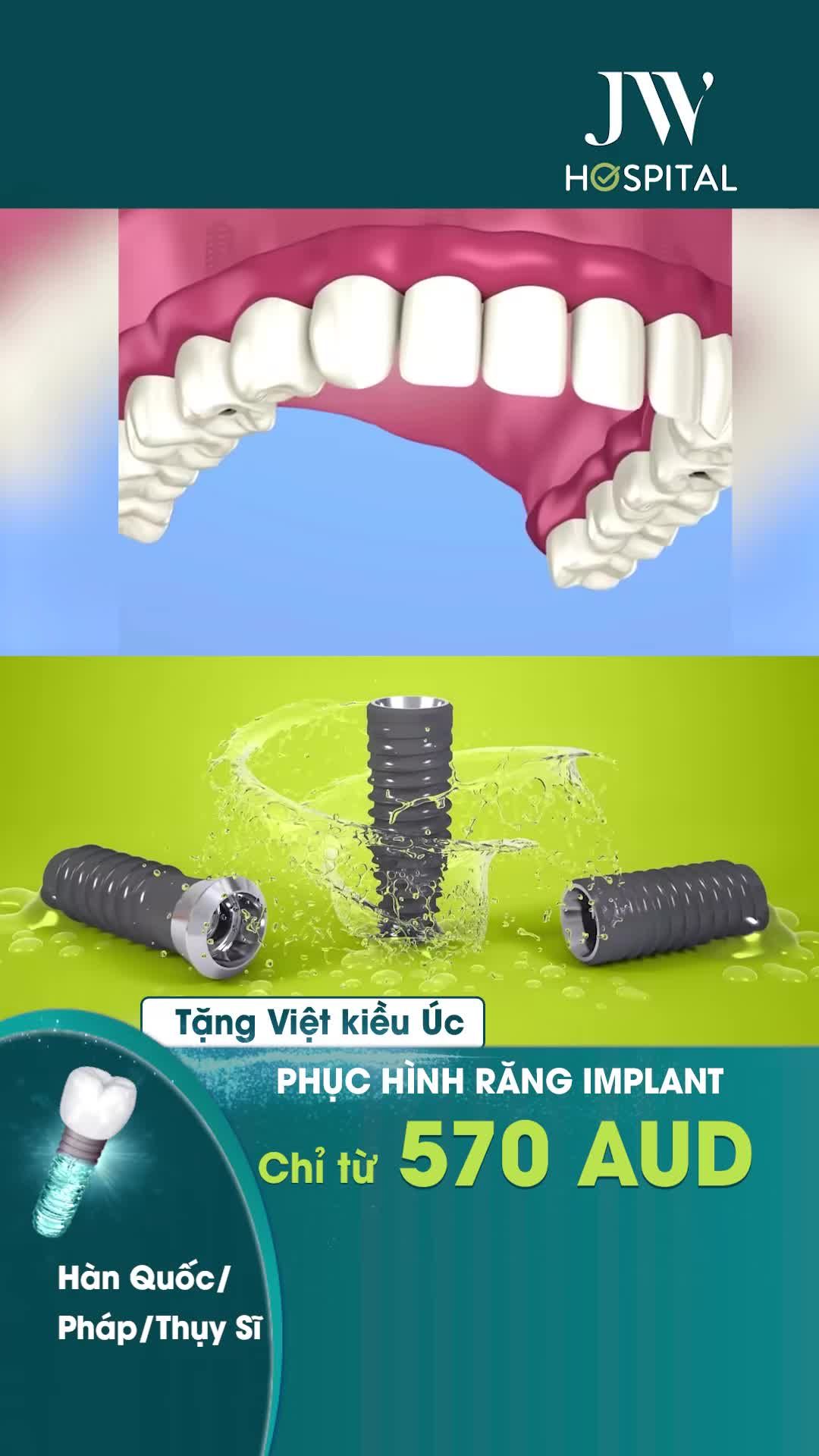 ĐẶC QUYỀN VIỆT KIỀU ÚC: TRỒNG RĂNG IMPLANT TIẾT KIỆM GẤP 5 LẦN NƯỚC NGOÀI - MIỄN PHÍ VÉ MÁY BAY