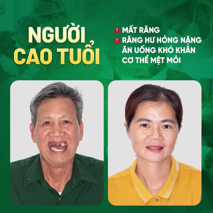 MẤT RĂNG Ở NGƯỜI LỚN TUỔI - KHẮC PHỤC NGAY TRƯỚC KHI QUÁ MUỘN