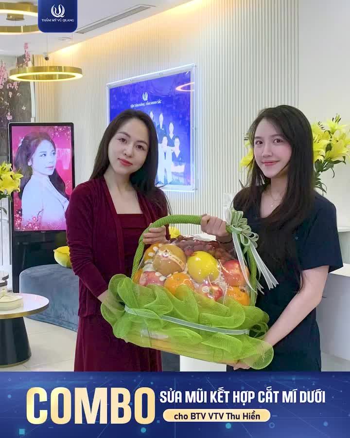 Là một BTV năng động của VTV, chị Hiền Cua luôn chú trọng vẻ ngoài chỉn chu.